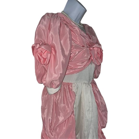 Vintage Bows Belles England Ballroon Dress Girls 12 Rare Patchwork Victorian - Picture 4 of 12